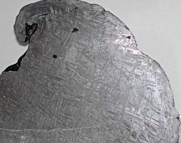 Gibeon Iron Meteorite — Etched Slice — Fragment
