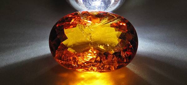 Spessartine Garnet Crystal — Display Piece