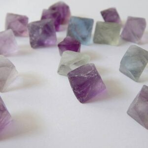 Purple Fluorite Octahedron — Cabinet Specimen