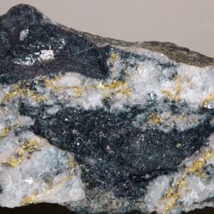 Native Gold in Quartz Vein — Cabinet Specimen