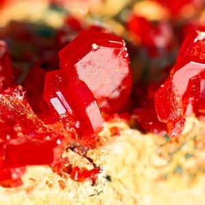 Wulfenite Crystal Plate — Display Piece