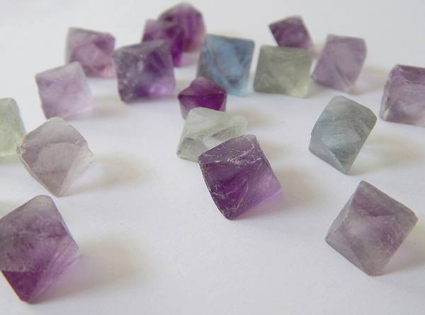Purple Fluorite Octahedron — Display Piece